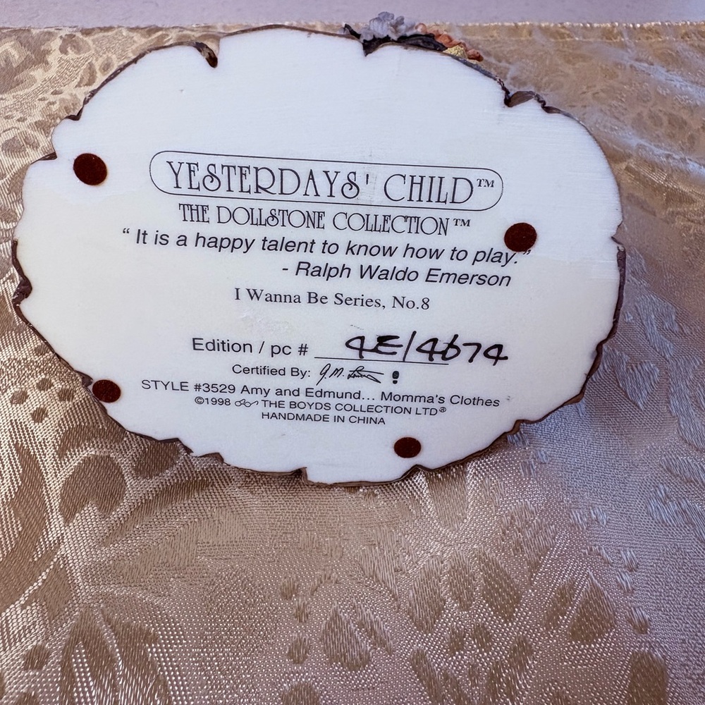 Boyd CollectionYesterday’s Child “ Amy and Edmund” - Picture 4 of 5